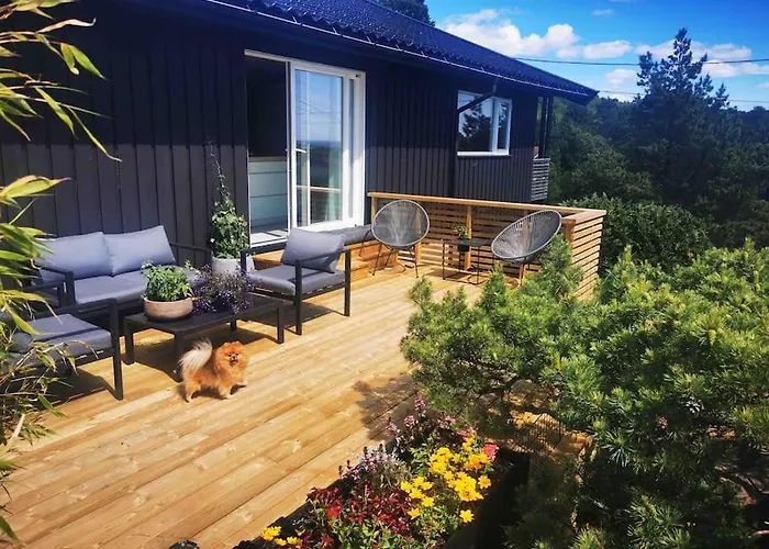 Unik Villa M. Gode Solforhold Og Fantastisk Utsikt Søgne Foto