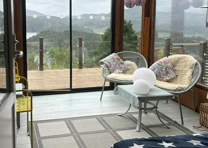 Modern Cabin With Panoramic Views In Aukland Jelsa foto