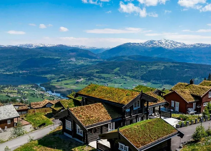 Skulestadmo Log Cabin With Panoramic Views At Voss Resort תמונה
